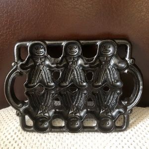 Vintage Rustic Heavy Cast Iron Uncle Sam Gingerbread Man Mold/Pan, (Seasoned)